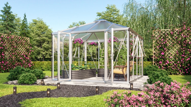 Vitavia Gewächshaus Minos inkl. 3 Seitenfenster - 10,2 m²