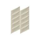 Vorschaubild Mollis Polsterpaneel Beige  30x15 cm