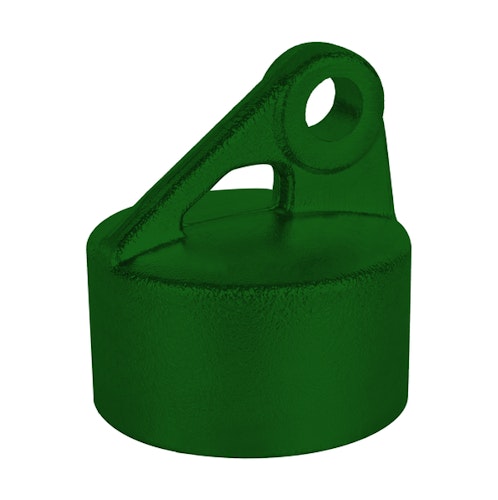 Alberts® Strebenkappe, Aluminium, grün Kst.b. RAL 6005, für Pfosten ⌀48 mm 655129