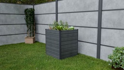 GroJa Solid Rhombus Stecksystem Hochbeet Cube 70 x 70 x 79 cm  Steingrau co-extrudiertZubehörbild