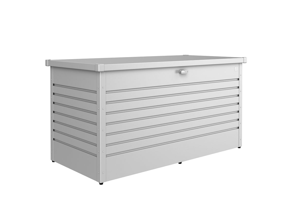 Biohort Freizeitbox - B 160 x T 79 x H 83 cm (Größe 160 HIGH), silber-metallic