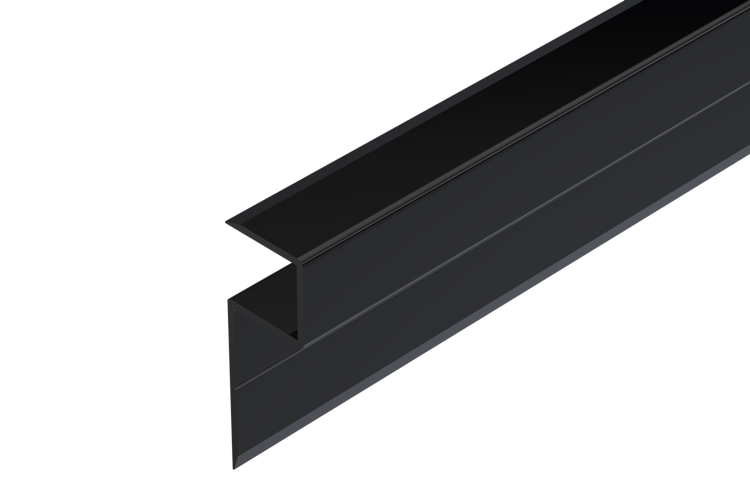 OSMO CEWO-DECK Randabschlussprofil schwarz 25x72x4000