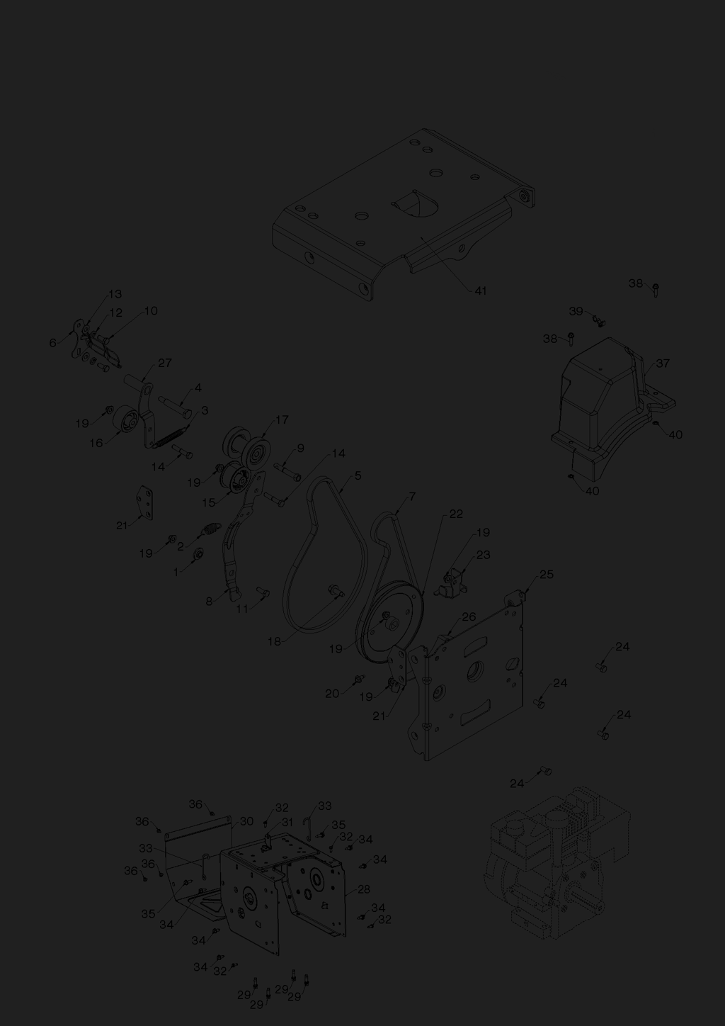 Explosionszeichnung Ersatzteile