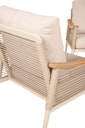 Vorschaubild Garden Pleasure Lounge-Gruppe TULUM, Alu Sandbeige / Nonwood / Rope Beige / Kissen 100 % Polyester Beige