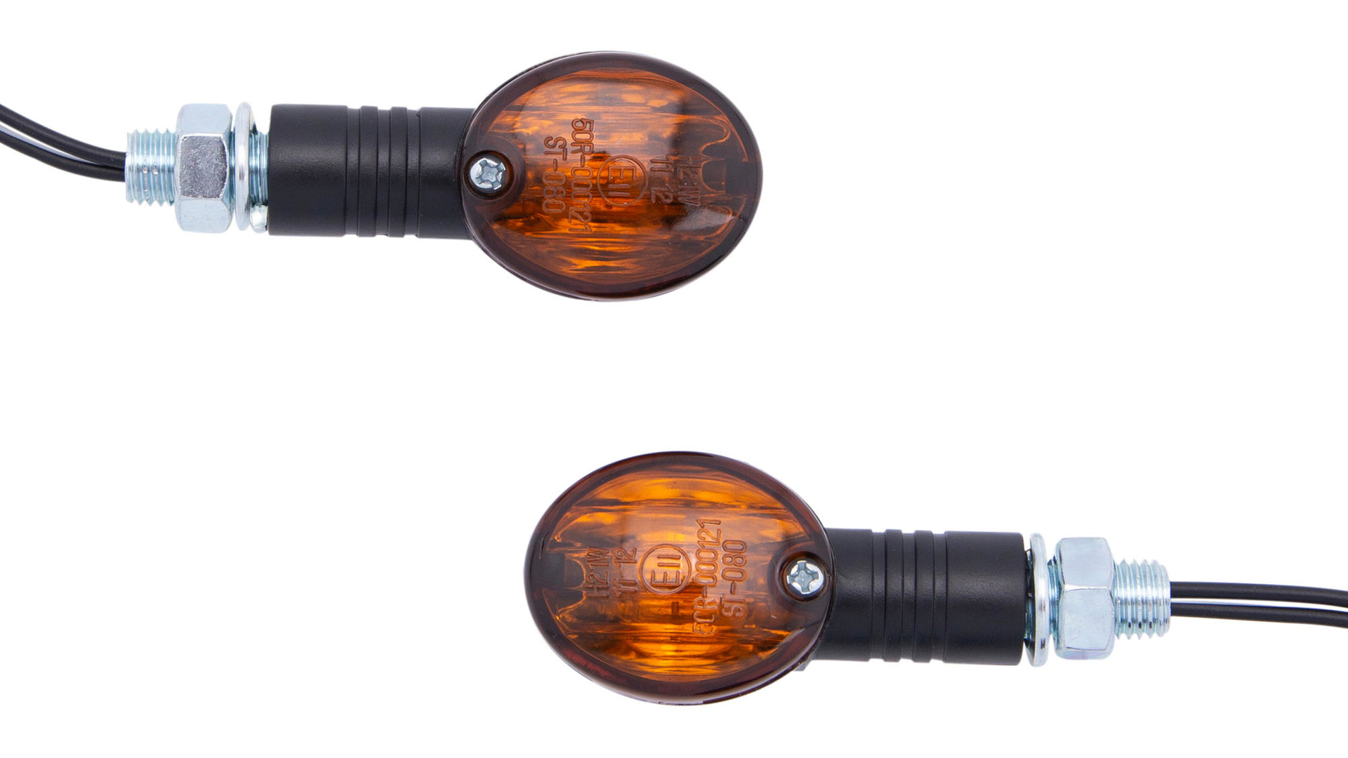 Spec X Blinker Mini-Bullet Schwarz Getönt Paar