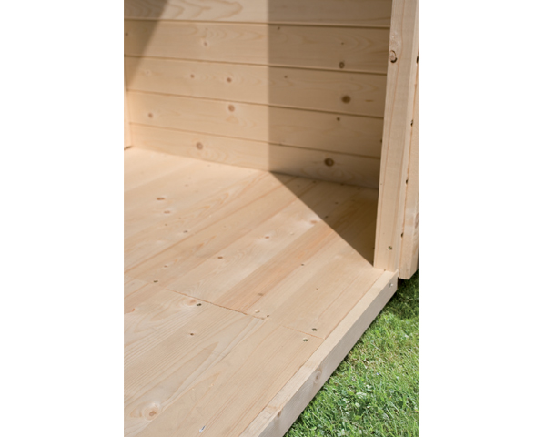 Fußboden zu Karibu 19 mm Gartenhaus Grafenau/Grauburg 6/7