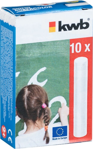 kwb 10 St.Wandtafelkreide weiss 377310