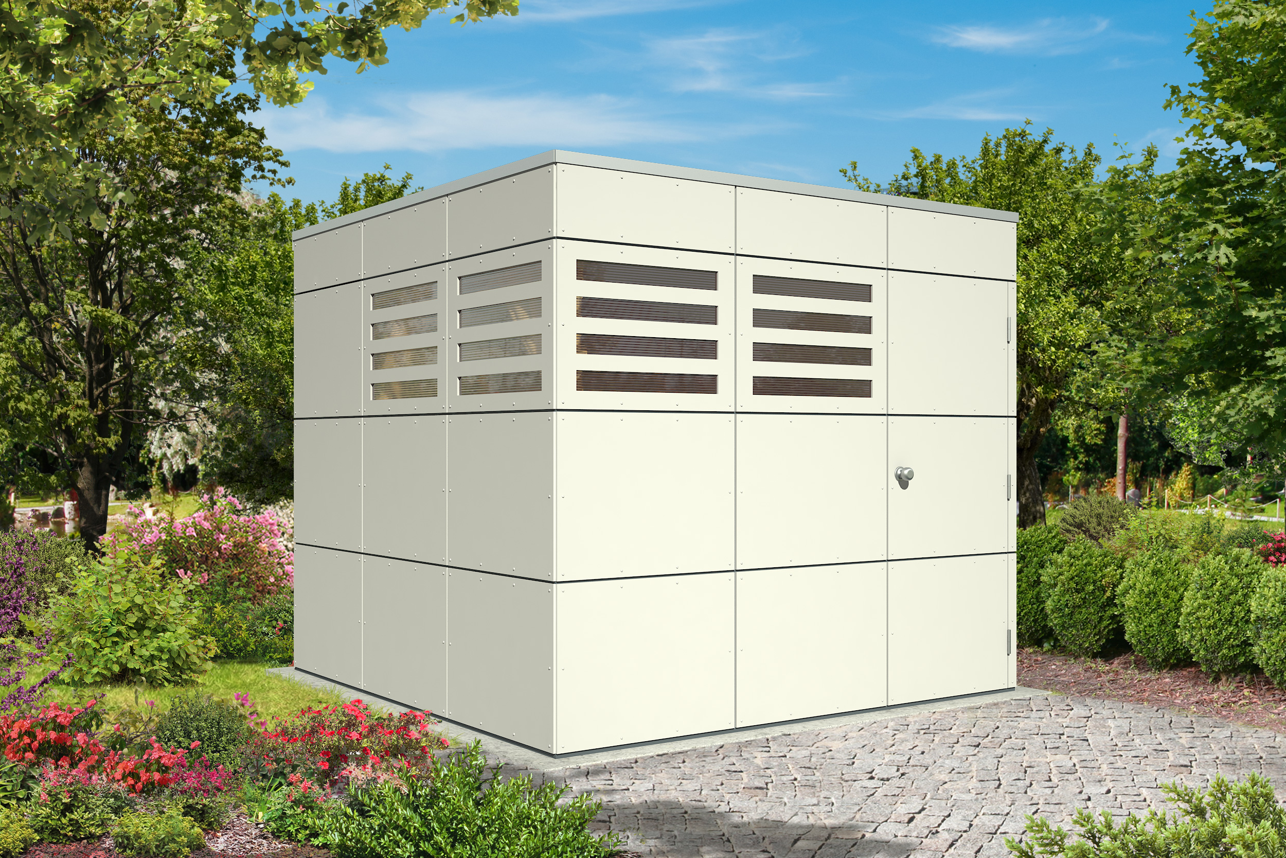 Skan Holz CrossCube Gartenhaus Melbourne 3