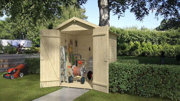 Weka Gartenhaus Mori mit Satteldach - 13 mm