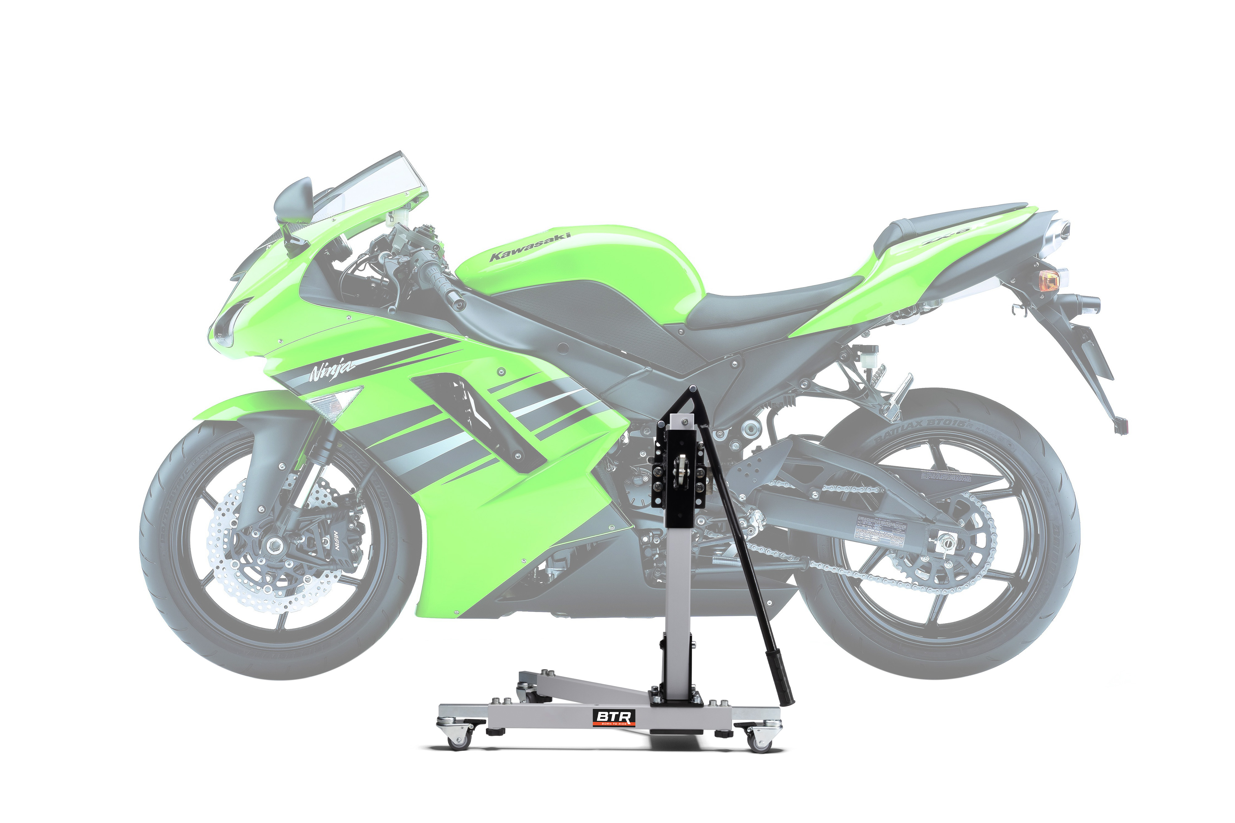 Zentralständer EVOLIFT® für Kawasaki Ninja ZX-6R 07-08 Shadow Edition (Grundfarbe: Grau)