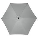 Vorschaubild doppler Mittelmastschirm ACTIVE 380 Lift, Aluminium Silber / 100 % Polyester 180 g/m²
