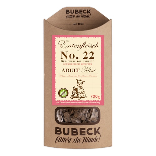 Bubeck Adult Mini Nr. 22 Entenfleisch Hundetrockenfutter