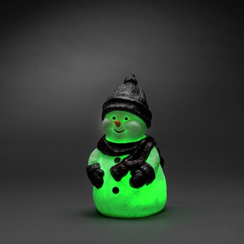 Konstsmide Weihnachtsbeleuchtung  LED Kunststoffschneemann 42,5 cm RGB