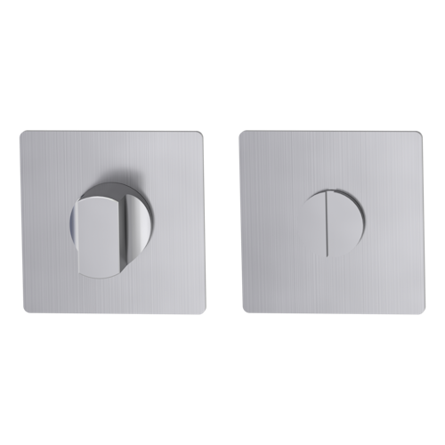 Griffwerk FRAME | DESIGN MANUFAKTUR ROSETTE -Edelstahl matt Rosettenpaar eckig -Prontofix -WC