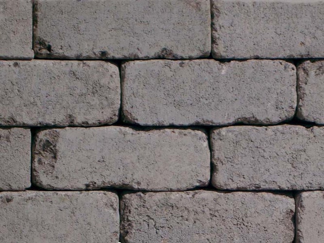 Diephaus Mauerstein ANTIK GEK. BASALT 42/21/14 CM 72/DBP