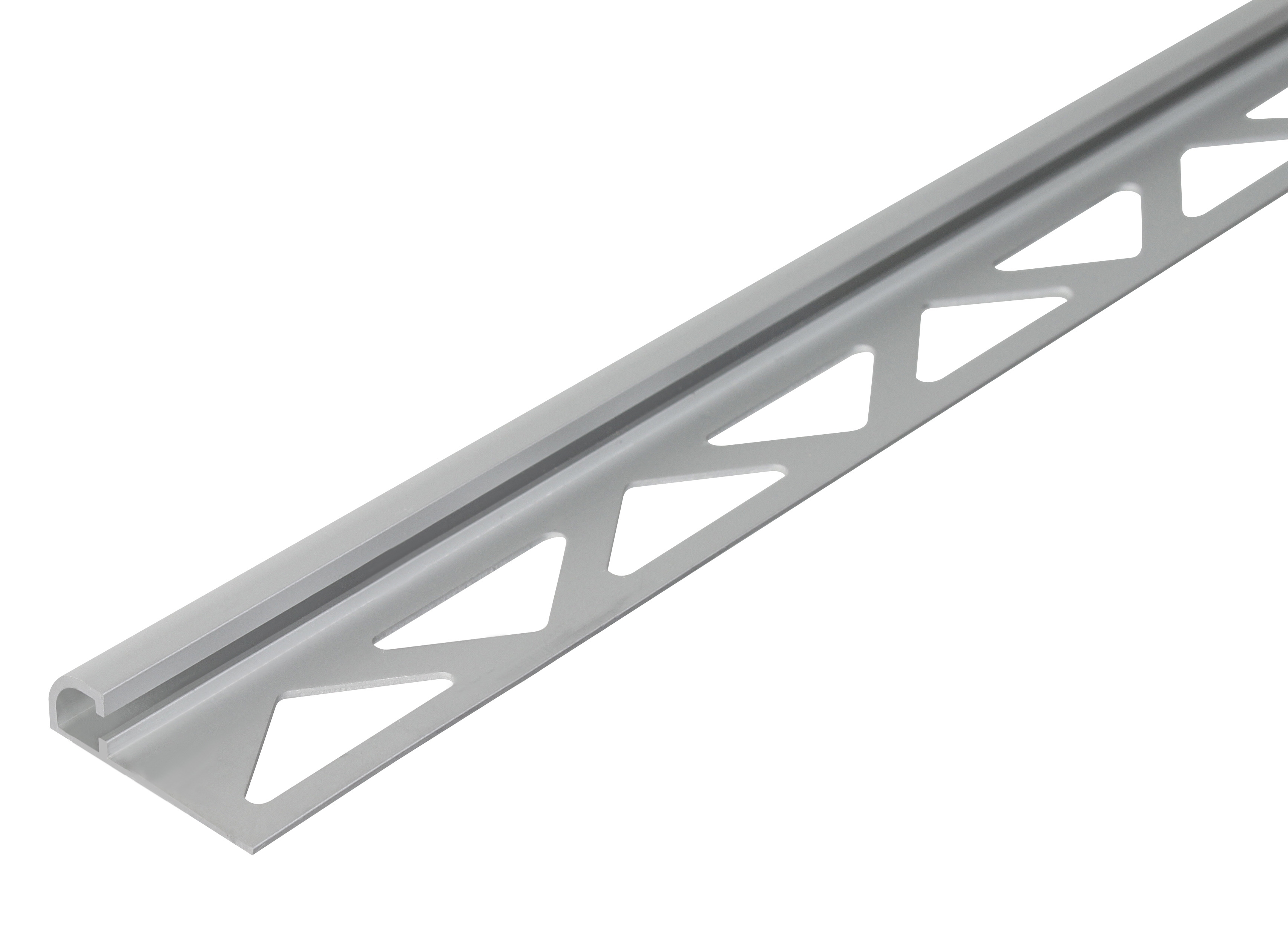Alberts® Fliesen-Viertelkreisprofil, Alu, silberfarbig eloxiert, Länge 2,5m-30 mm-8 mm
