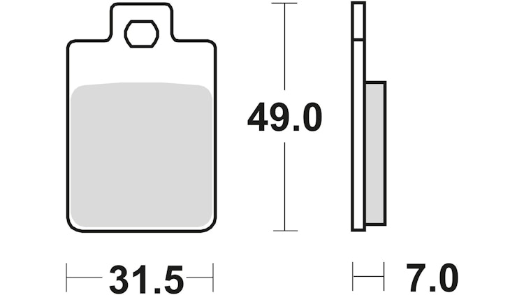 TRW Bremsbelag Typ Organisch Standard mit ABE, Bremsbelag "MCB 688" Satz
