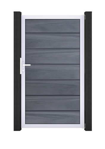 GroJa Solid Grande Premium Tor 1-flügelig Sondermaß mit Aluminiumrahmen