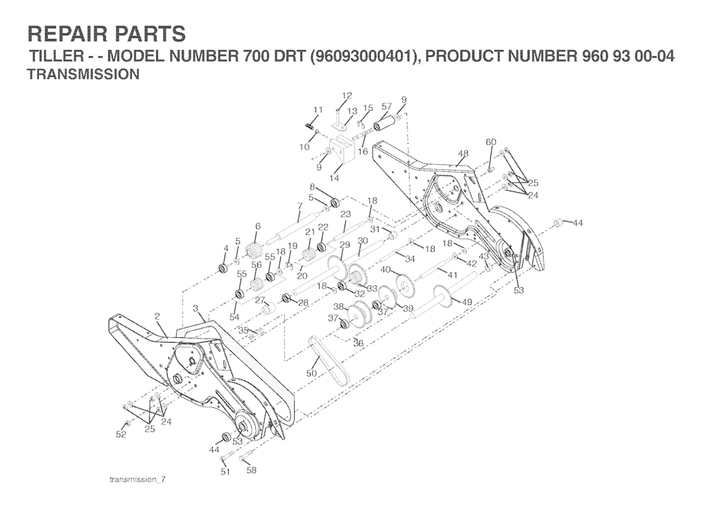 Explosionszeichnung Ersatzteile