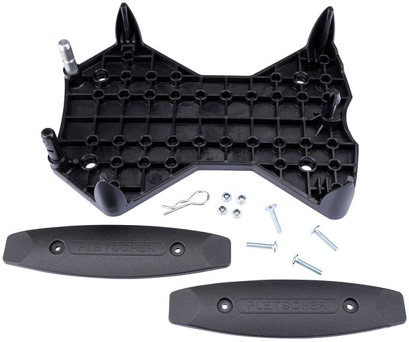 Pletscher Basilea Gepäckträgertasche schwarz/grau