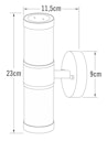Konstsmide Halogenspot Modena, Edelstahl, gefrostetes Glas (7592-000)