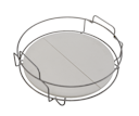 Vorschaubild Big Green Egg Dual Zone Deflektor Kit Large