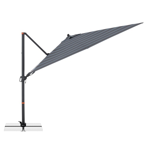 doppler Pendelschirm myZONE 280 x 280, Aluminium Anthrazit / 100 % Polyester 180 g/m²