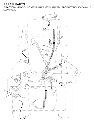 Husqvarna Gartentraktoren GTH2554 XP, GTH2554XPB, 954568427, 2004-08