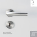 Vorschaubild Griffwerk Wechselgarnitur LORITA PROFESSIONAL K3 - Edelstahl matt