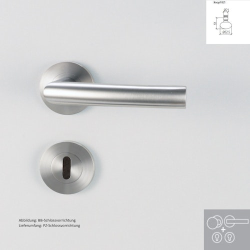 Griffwerk Wechselgarnitur LORITA PROFESSIONAL K3 - Edelstahl matt