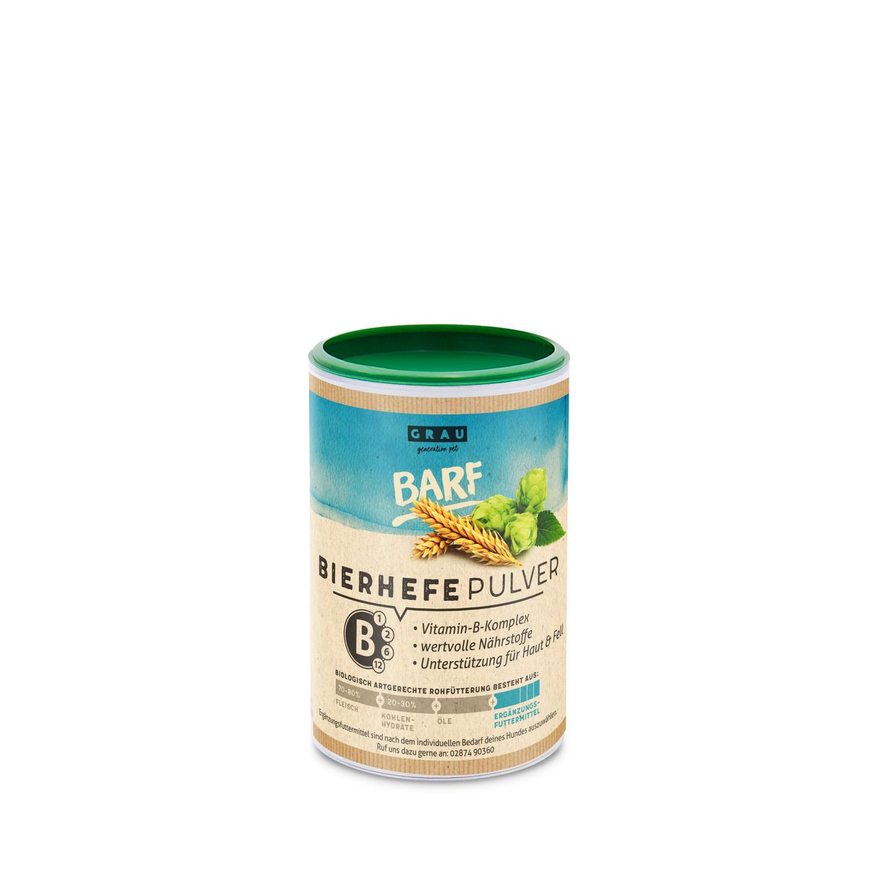 grau Bierhefe Nahrungsergänzung