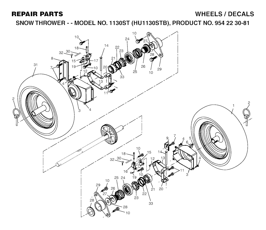 Explosionszeichnung Ersatzteile