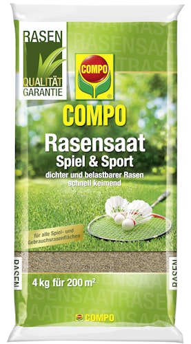 COMPO Rasensaat Spiel und Sport Aktion 4 kg für 200 m²
