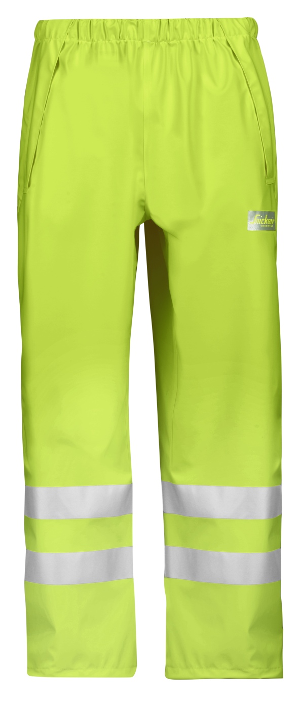 Snickers 8243 High-Vis PU Regenhose, Klasse 2-signalgelb 6600-XS