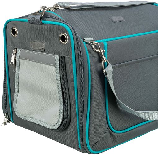 TRIXIE Wohn- und Transporttasche Vicky, 40 × 27 × 28 cm, grau