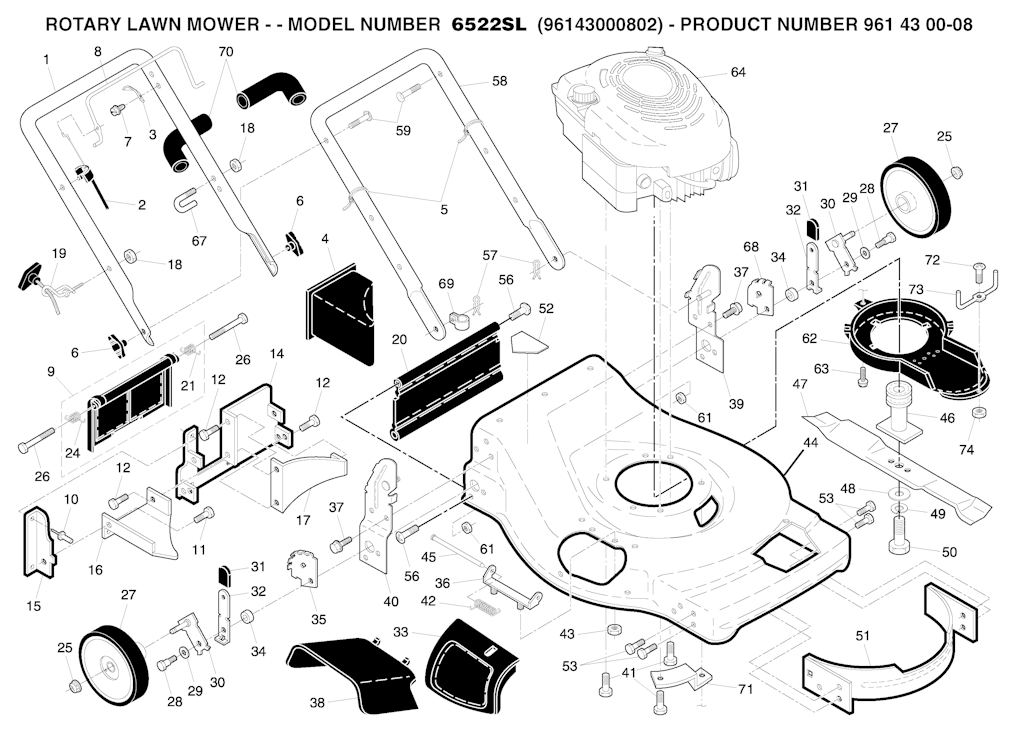 Explosionszeichnung Ersatzteile