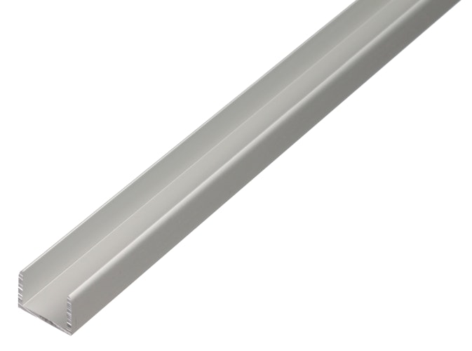 Alberts® U-Profil, selbstklemmend, 15x15,9x15x1,5mm, Alu silber eloxiert