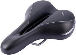 CONTEC Sattel Elliptic + schwarz/silber Herren, L 269 x B 199 mm