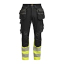 Vorschaubild Jobman 2372 Handwerker Stretch Sichtbarkeit Frau D32 Schwarz / Gelb