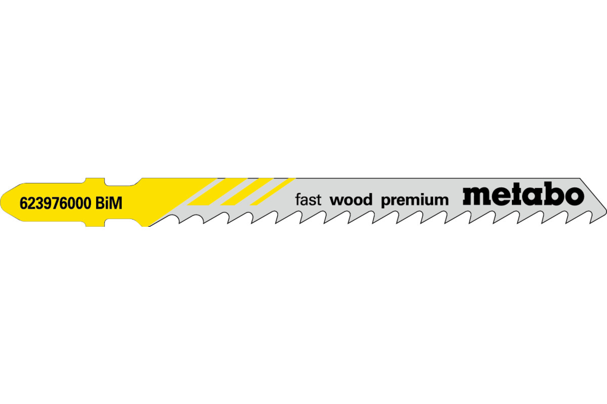 Thumbnail - Metabo 5 Stichsägeblätter "fast wood premium" 74/ 4,0 mmBiM