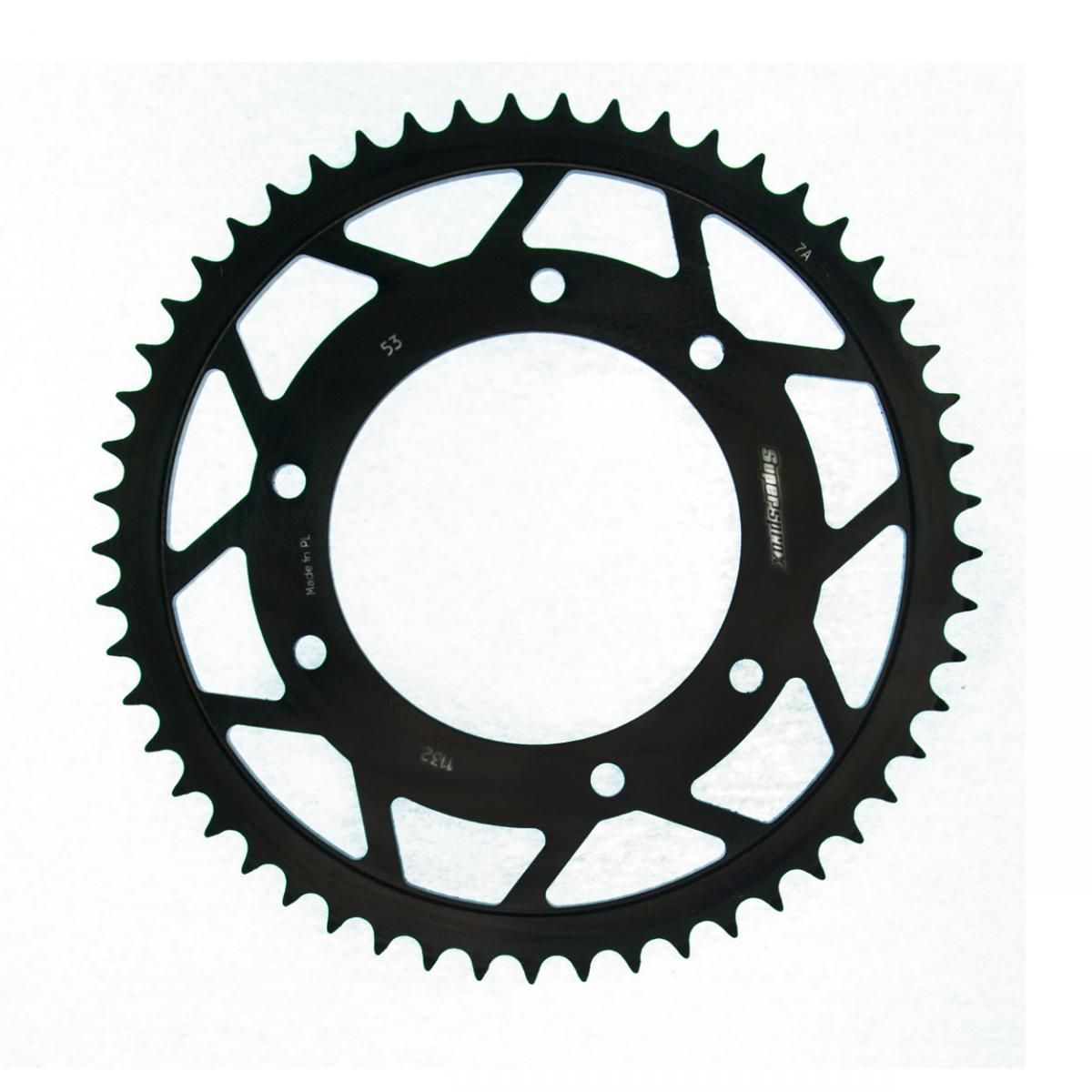 Supersprox Stahl-Kettenrad 420 53Z (Schwarz)