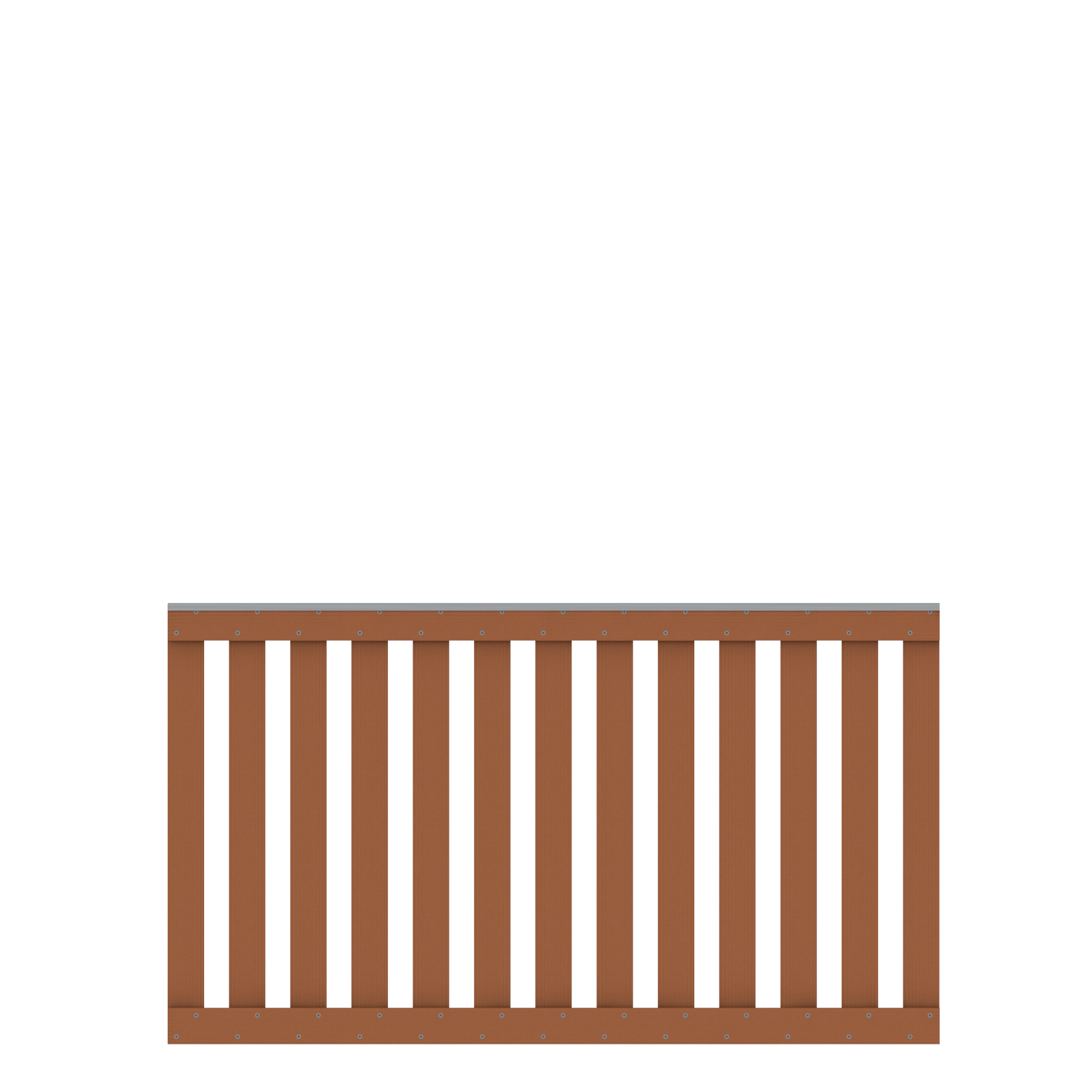 TraumGarten RAJA WPC Farbe braun mit Aluleiste