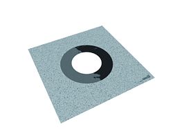 WEDI Tools Dichtmanschetten vlieskaschiert, dehnbar, DN 90-125, 250x250mm Ø 135mm