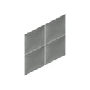 Vorschaubild Mollis Polsterpaneel Grau  30x30 cm