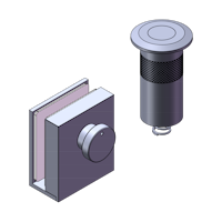 Griffwerk Feststeller-Set -Messing Optik