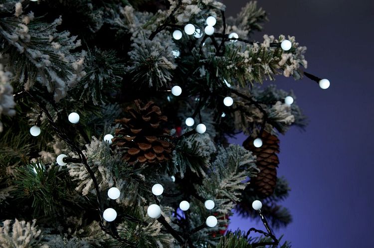 Konstsmide LED Lichterkette runde 80 kaltweiße Dioden