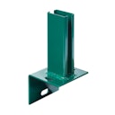 Vorschaubild Alberts® Pfostenträger f.Zaunpf.Doppelstab-Gittermatten/L-Steine,grün,z.Aufschr.f.60x40mm 685591