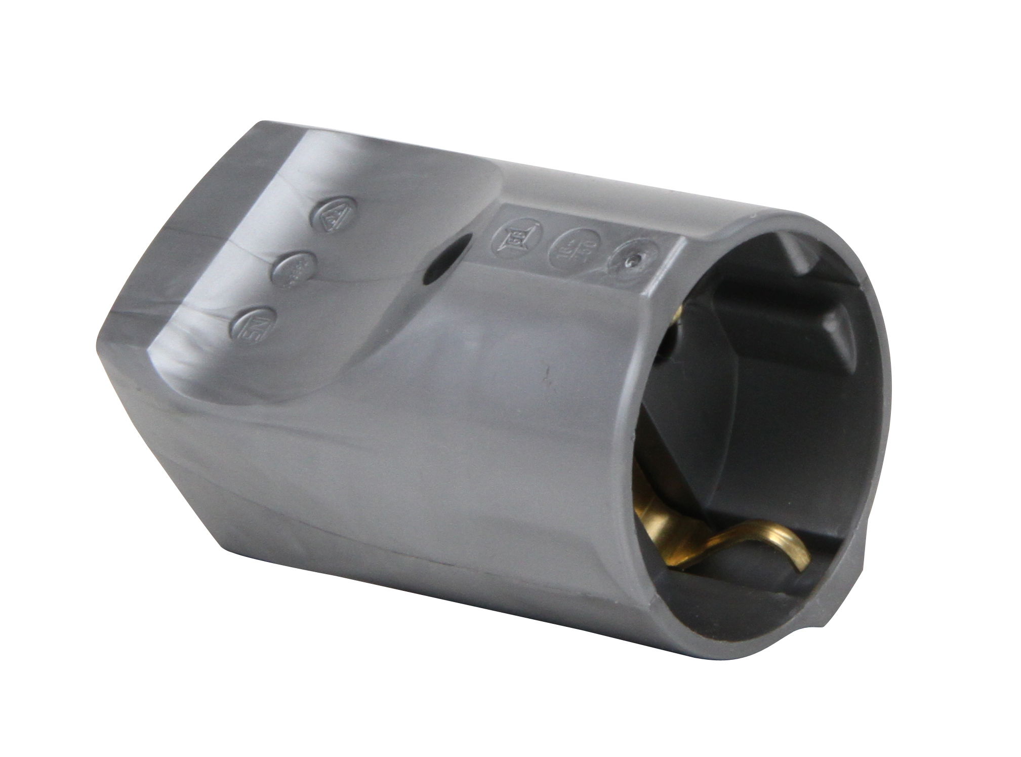 Kopp Kunststoff-Schutzkontakt-Kupplung 16A silber