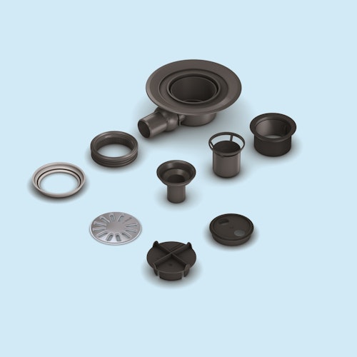 WEDI Solso Ablauf waagrecht, DN 50