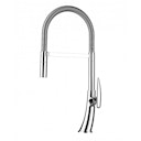 Vorschaubild Wasserhahn Küchenarmatur, LEAF, mit 360° schwenkbarem Auslauf, abnehmbare 2 strahl Handbrause, Verchromt